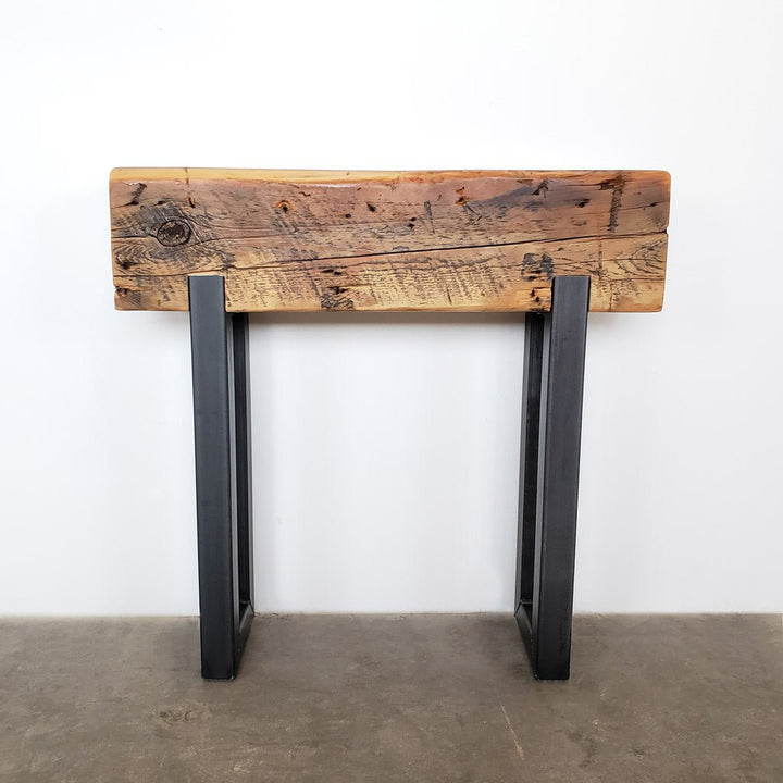 Timber Beam Console Reclaimed Wood Beam Console Table | Vault Furniture